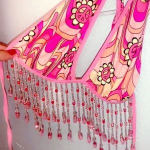 hippie bathing suit top